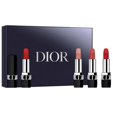 trio rouge dior|Dior mini lipstick set.